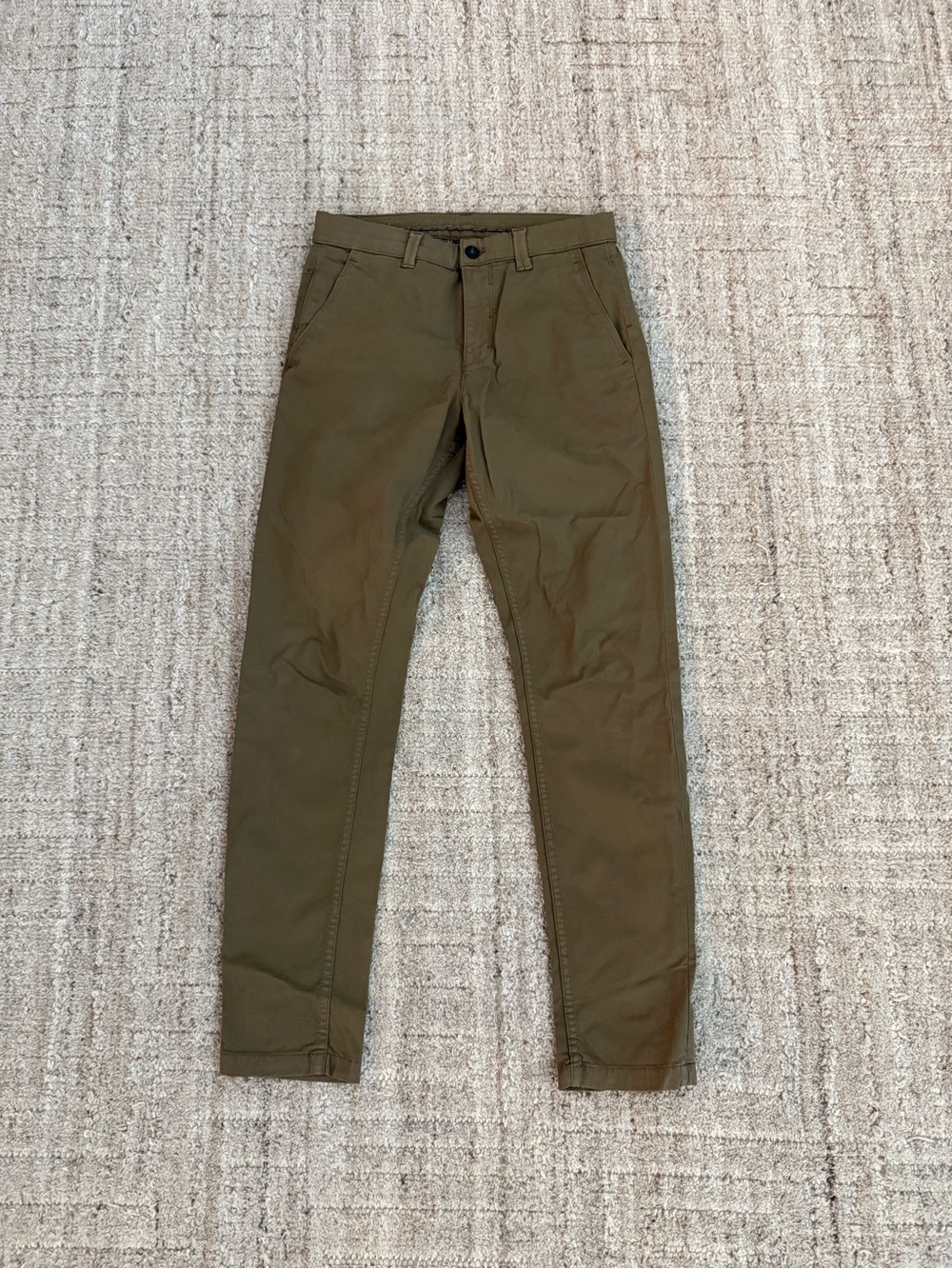 Zara Olive Slim Chinos for Men